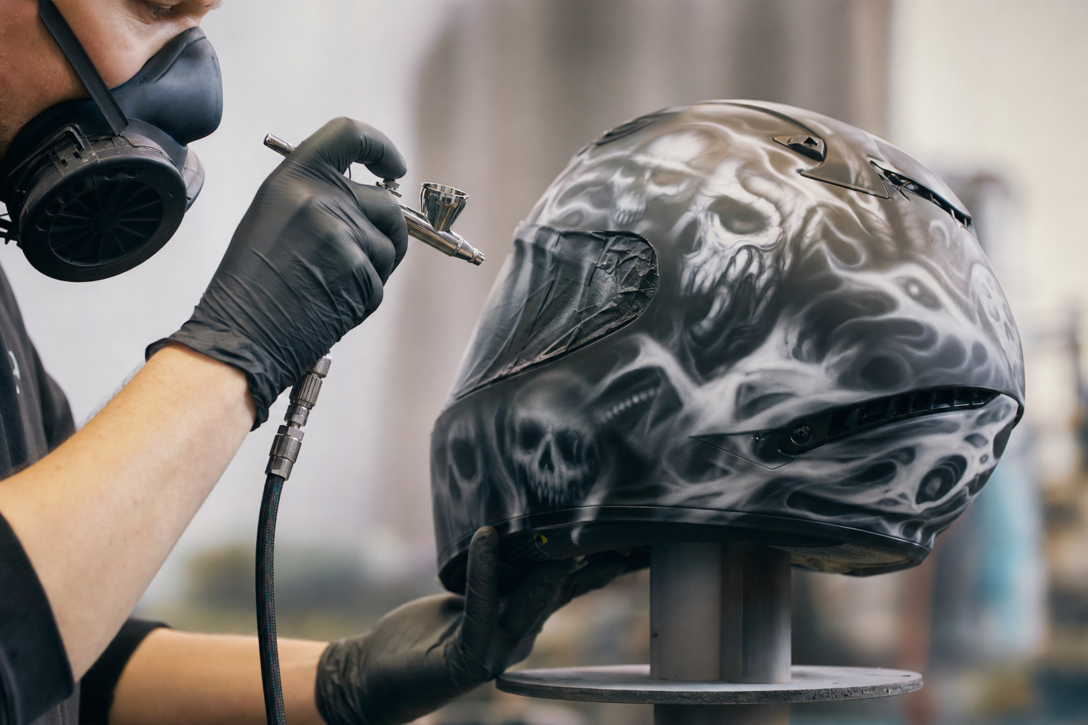 Airbrushing Motorcycle Helmets: A Complete Guide